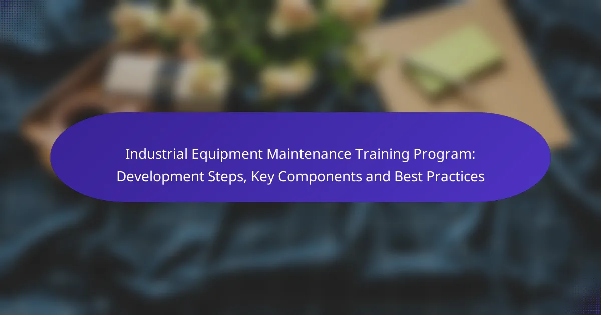 Industrial Equipment Maintenance Training Program: Development Steps, Key Components and Best Practices
