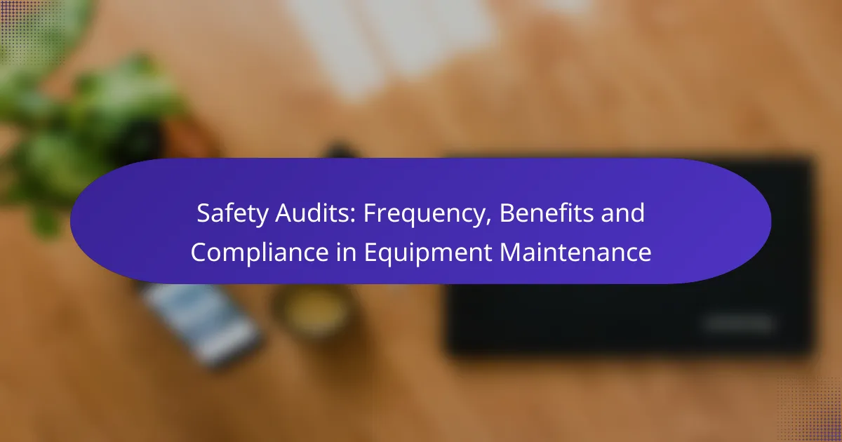 Safety Audits: Frequency, Benefits and Compliance in Equipment Maintenance
